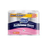 G&Y® 12 Rolls Bathroom Tissue - Powder